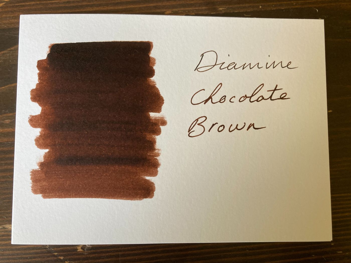 Who Doesn't Like Chocolate?! • Diamine Chocolate Brown Ink Test 